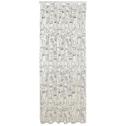 Sealskin Mind Douchegordijn 180X200 Cm Peva Zwart / Wit