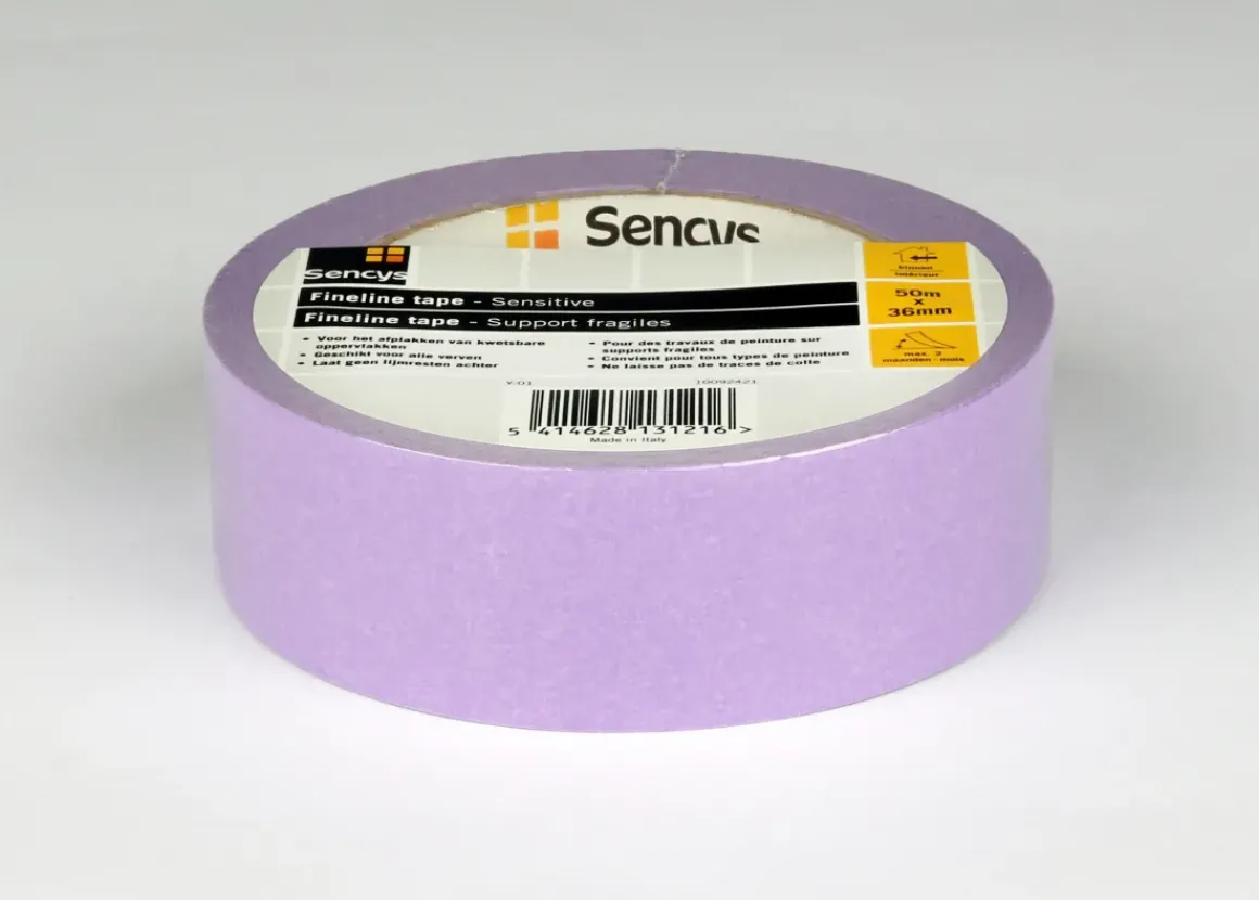 Sencys Afplaktape Fineline Lila 50Mx36Mm