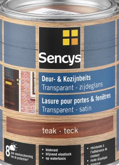 Sencys Beits Ramen En Deuren Semi-Transparant Zijdeglans Donker Eiken 0,75L