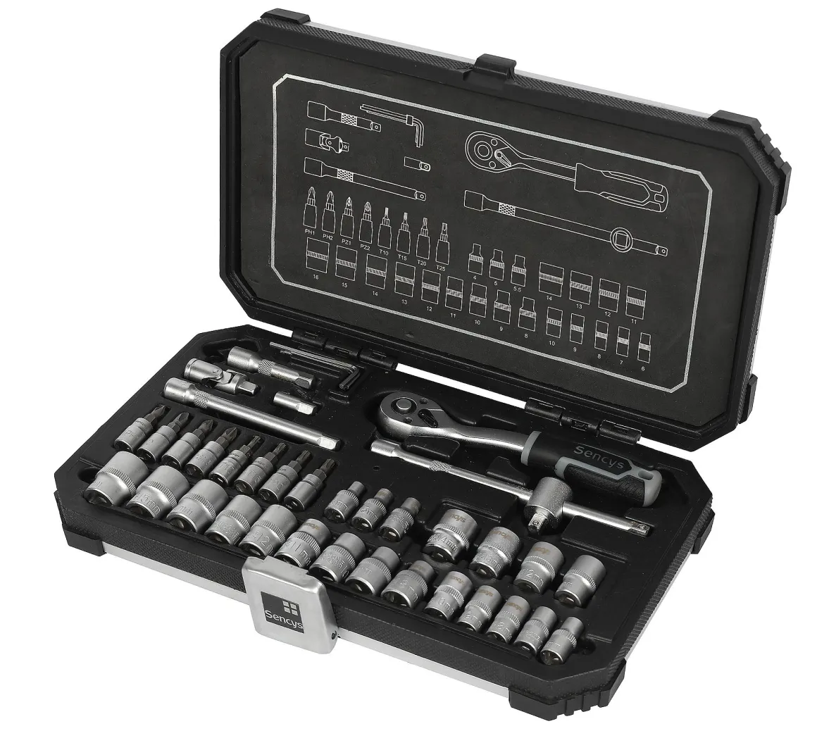 Sencys Dopsleutelset – 39 Stuks