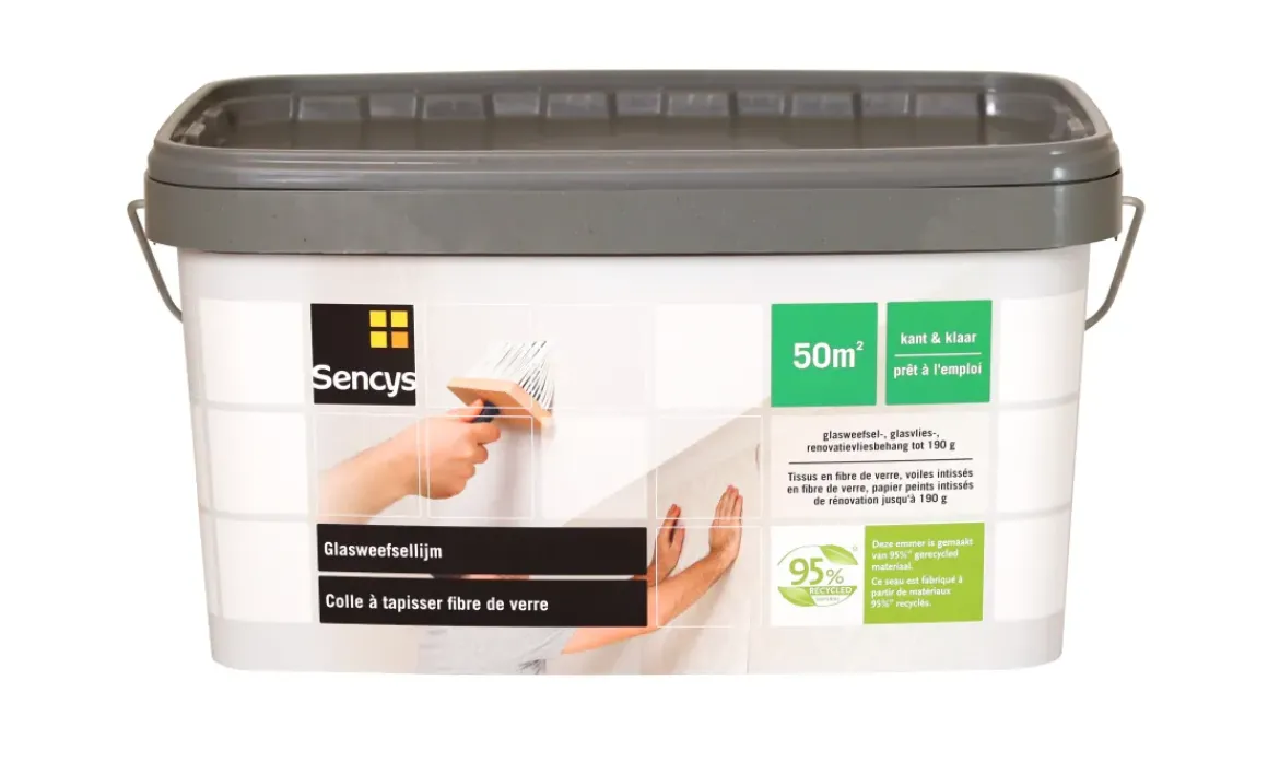 Sencys Glasvezelbehanglijm Kant-En-Klaar 10Kg