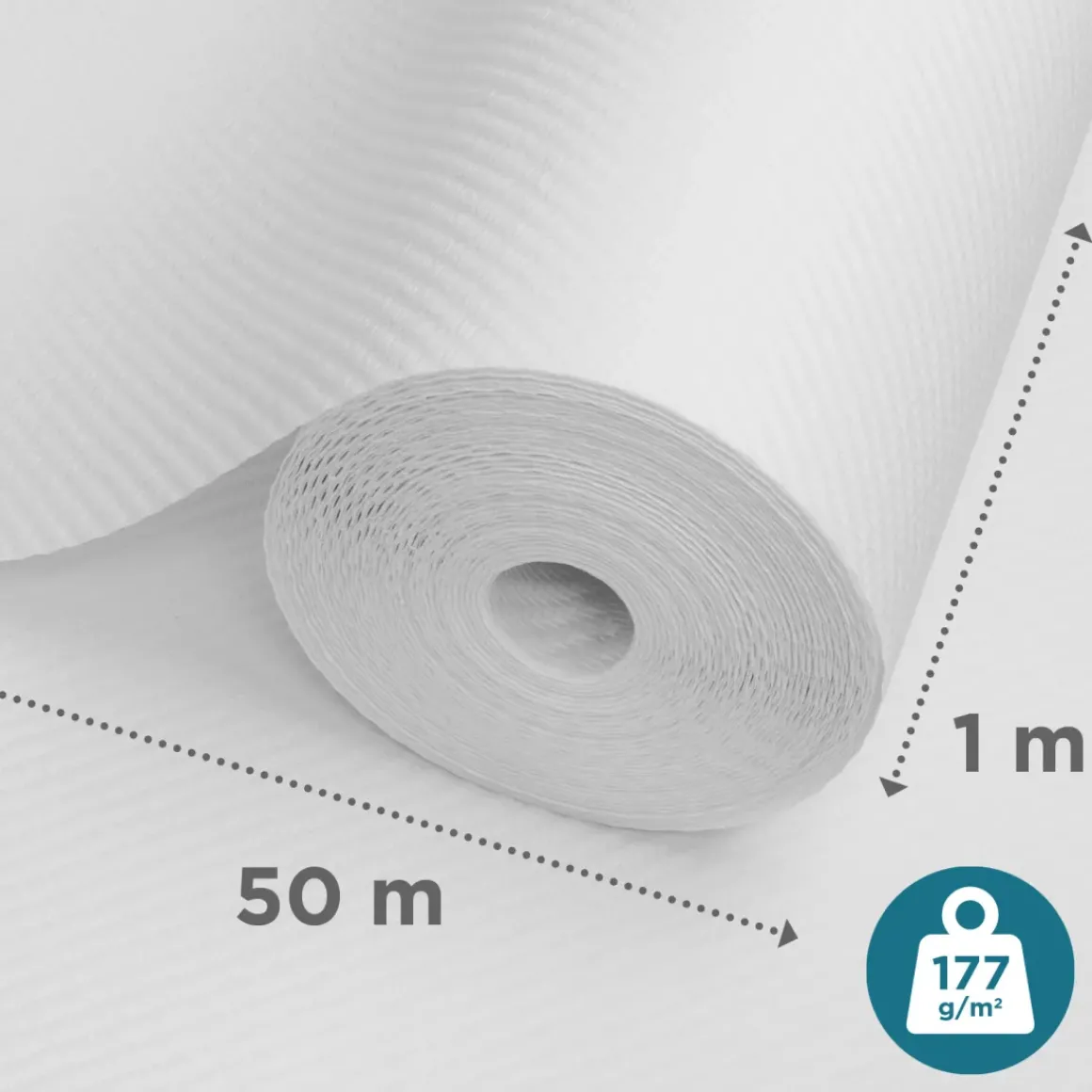 Sencys Glasweefselbehang Diagonaal 50M 177Gram
