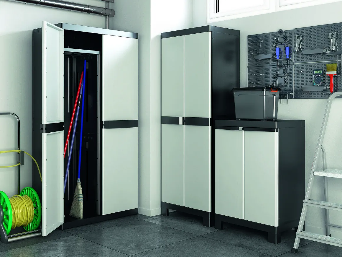 Sencys Hoge Kast Donkergrijs 45X65X185Cm