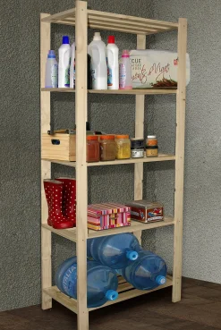 Sencys Opbergrek Met 5 Legplanken Hout 170X75X40Cm