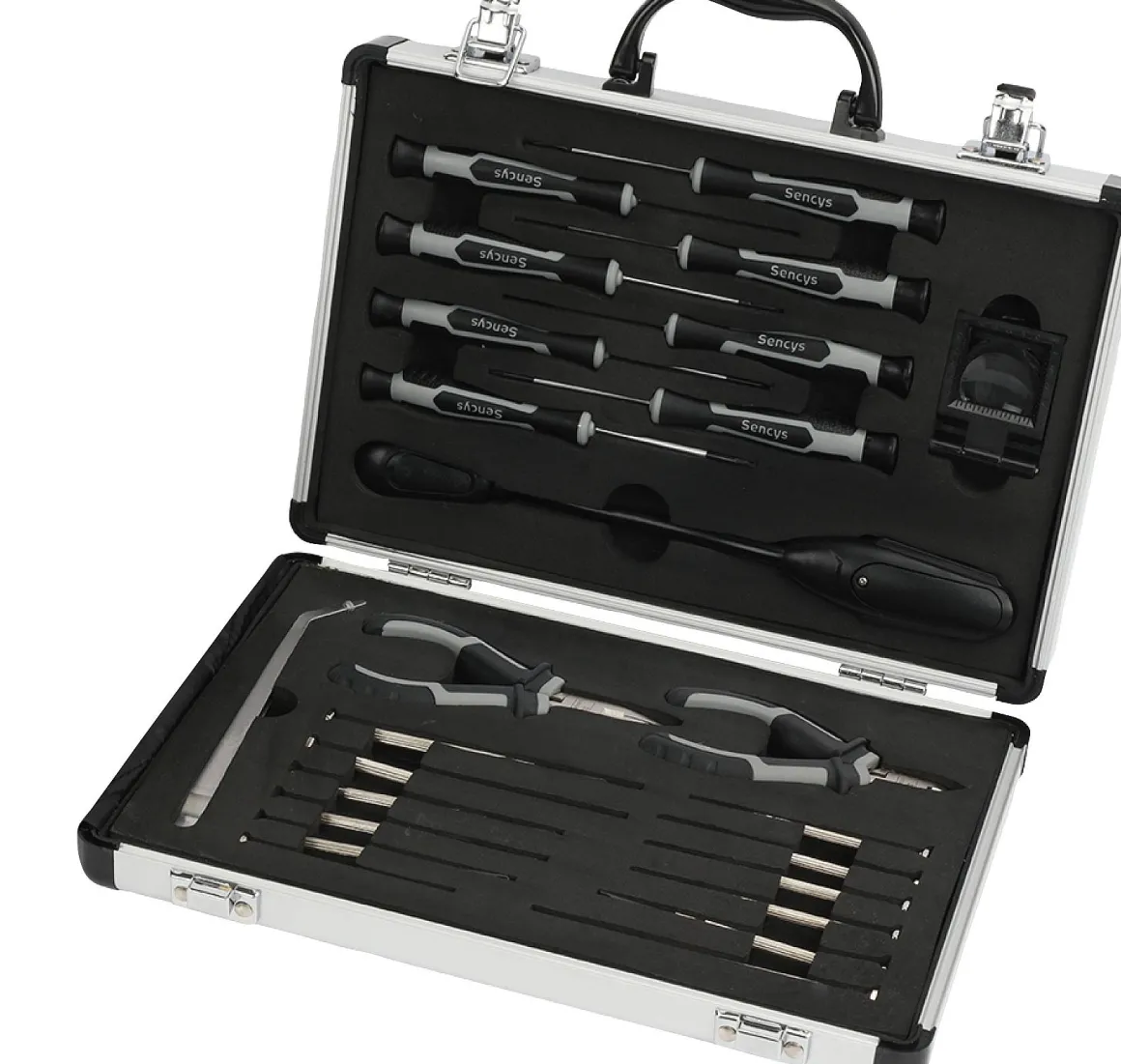 Sencys Precisie Gereedschapset In Aluminium Koffer 25-Delig
