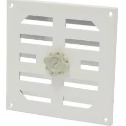 Sencys Schuifrooster 19,5X19,5Cm Aluminium Wit