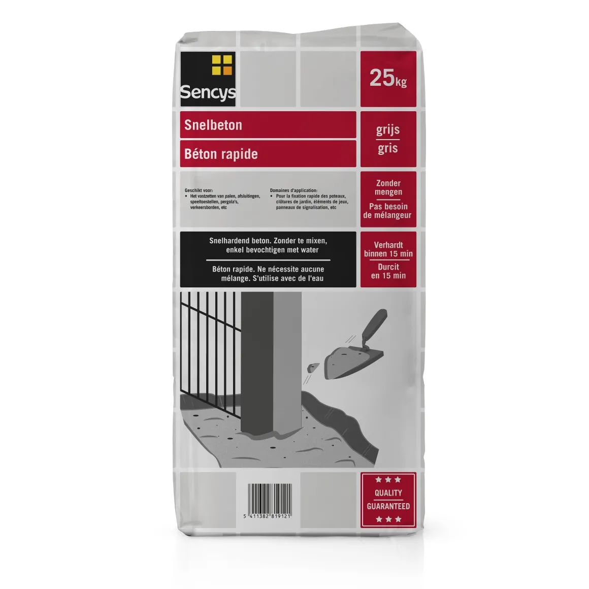 Sencys Snelbeton 25 Kg