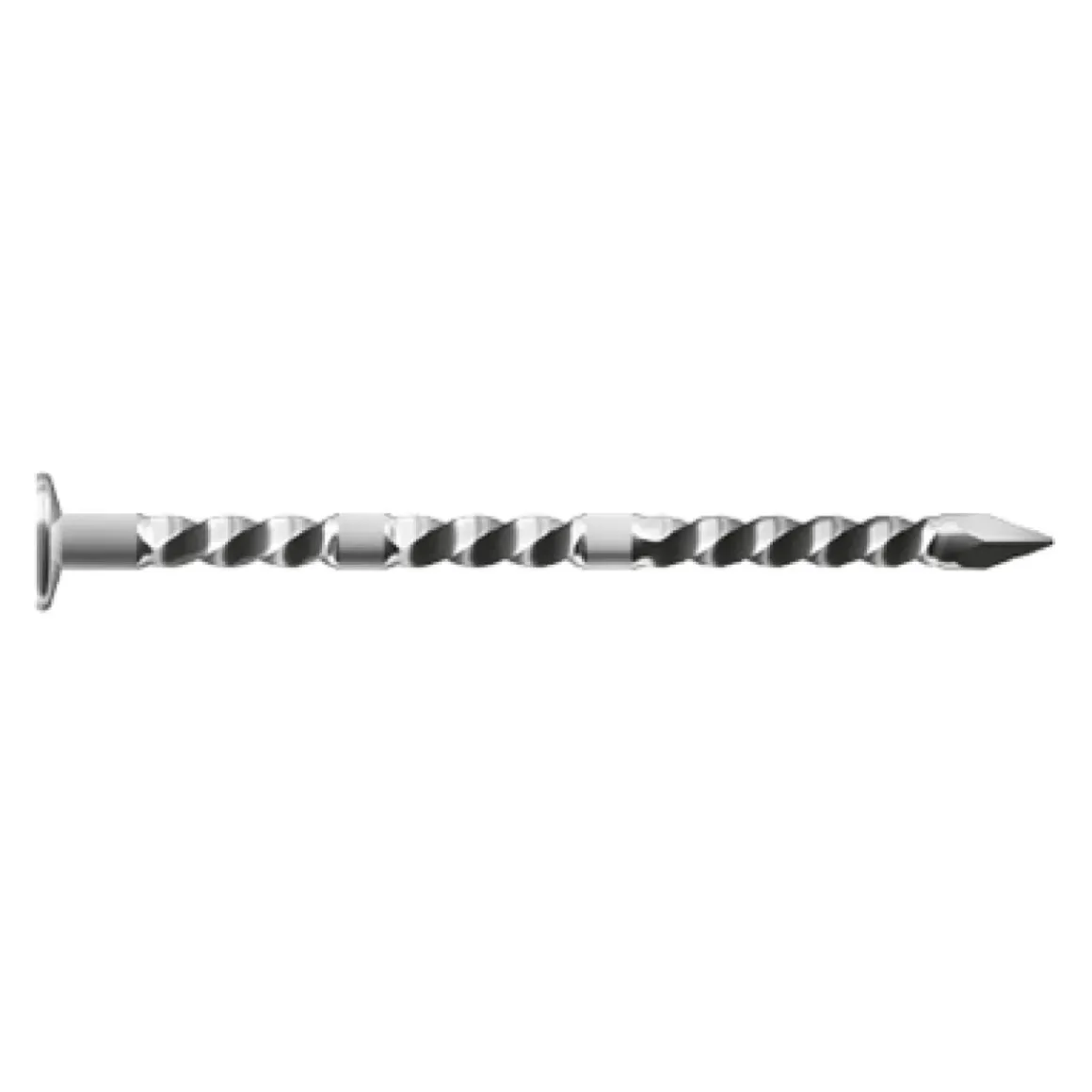 Sencys Spijker Gedraaid Met Platte Kop Gehard Staal 20 X 3,2 Mm - 50 Stuks