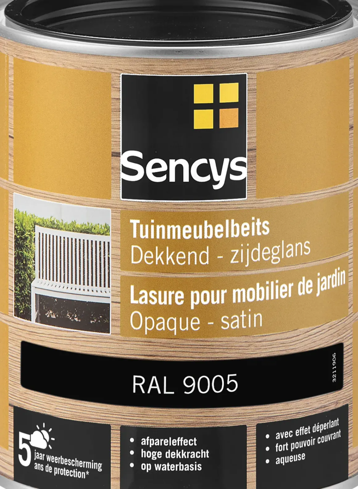 Sencys Tuinmeubelbeits Dekkend Ral9005 750Ml