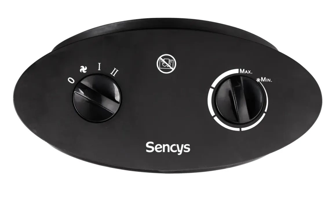 Sencys Ventilatorkachel 2000W Zwart