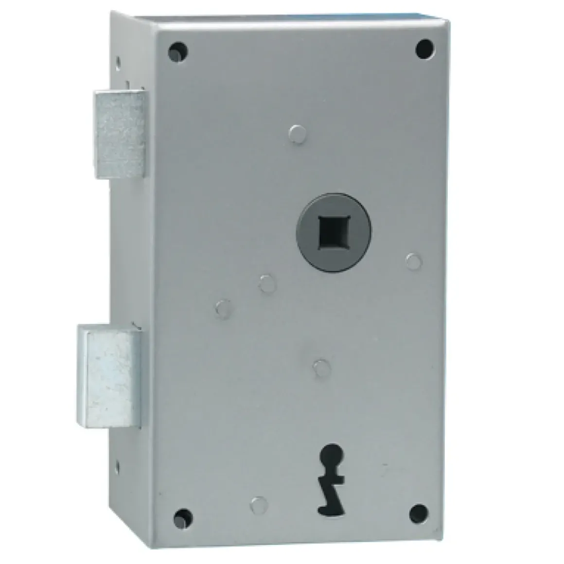 Sencys Verticaal Oplegslot Linksdraaiend M980 Staal Grijs 57X50Mm