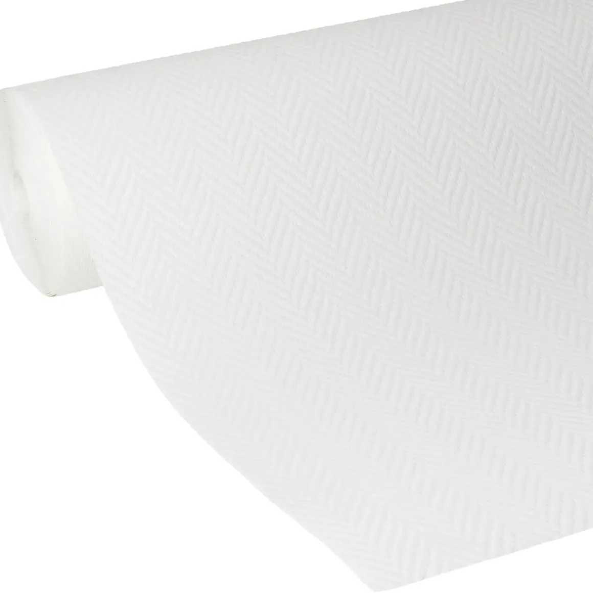 Sencys Voorgeschilderd Glasvezelbehang Visgraat Wit 25M 145Gram