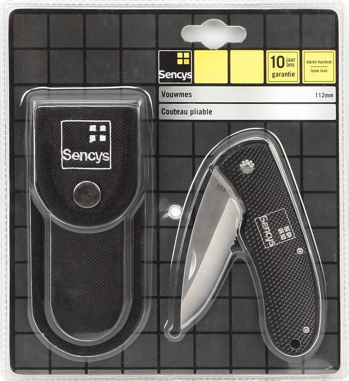Sencys Vouwmes + Etui 130Mm
