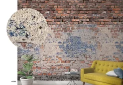 Smart Art Fotobehang Bakstenen Muur Met Tegels