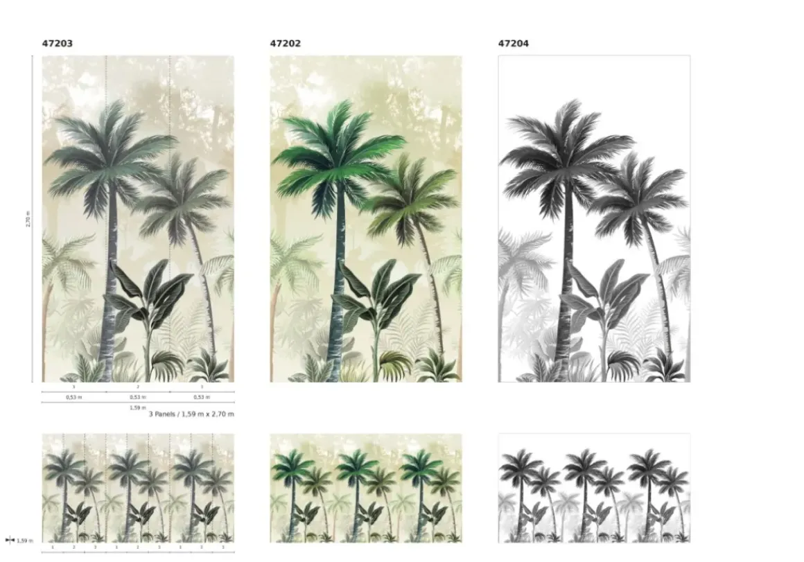 Smart Art Fotobehang Palmbomen