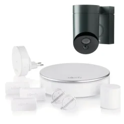 Somfy Draadloos Alarmsysteem Home Alarm + Outdoor Bewakingscamera Zwart