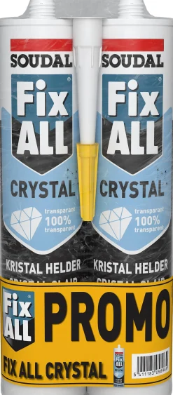 Soudal Lijmkit Fix All Crystal Stuks