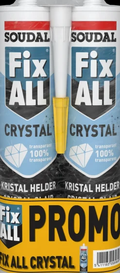 Soudal Lijmkit Fix All Crystal Stuks