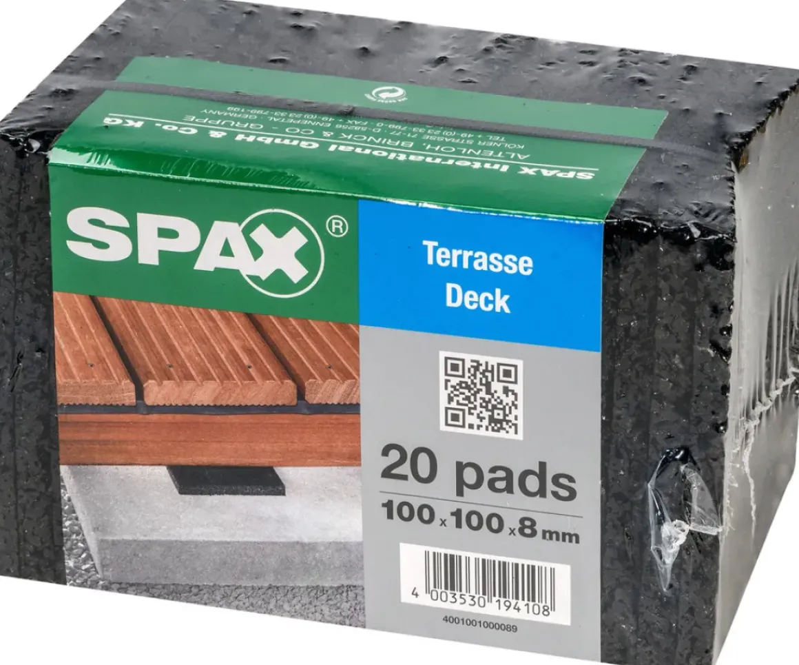 Spax Isolatiepads Terras 10X10X0,8Cm 20St