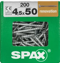 Spax Renovatieschroef 'T-Star' Wirox 4.5X50Mm 200 Stuks