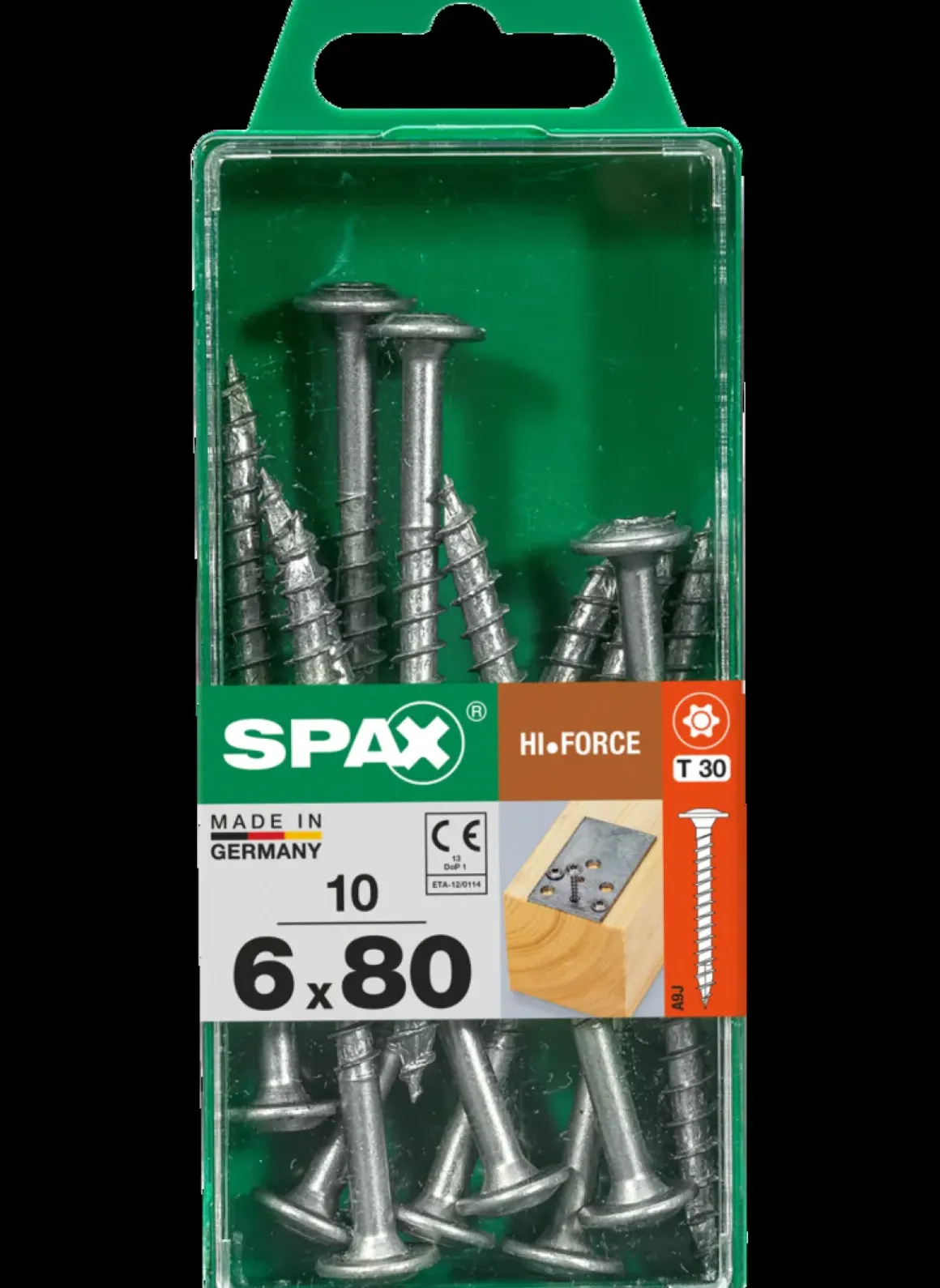 Spax Schroef 'Hi.Force' Wirox 6X80Mm 10 Stuks