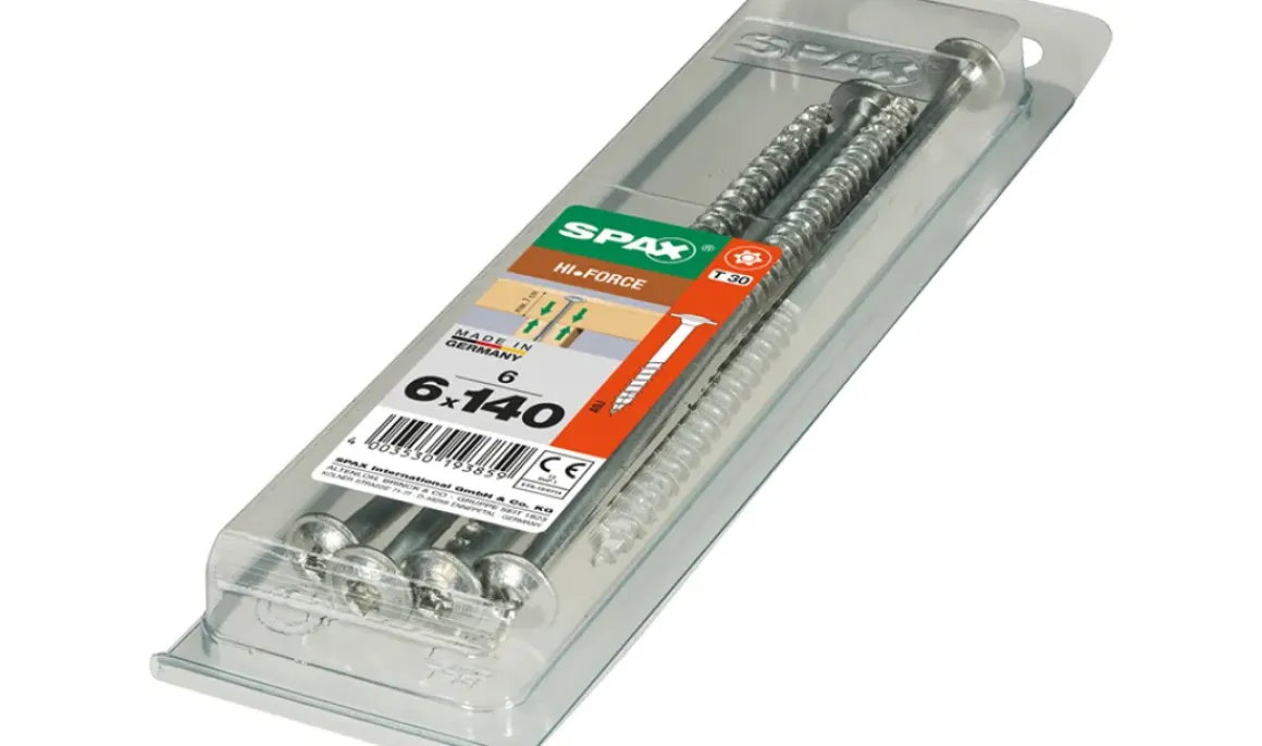 Spax Schroef 'Hi.Force' Wirox 6X140Mm 6 Stuks