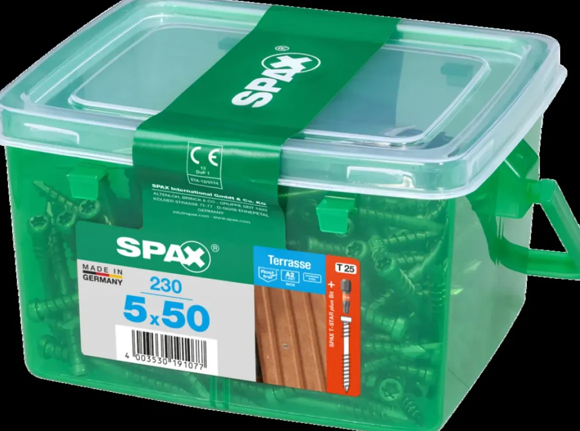 Spax Terrasschroef A2 Inox 50X5Mm 230 St