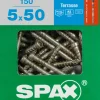 Spax Terrasschroef A2 Rvs 50X5Mm 150St