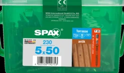 Spax Terrasschroef A2 Rvs Bruin 50X5Mm 230St