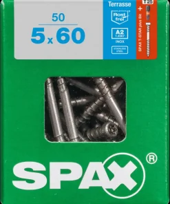 Spax Terrasschroef Terras A2 Rvs 60X5Mm 50St
