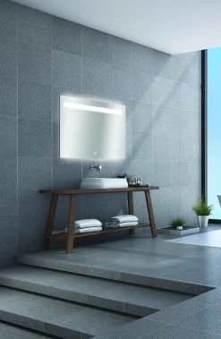 Spiegel Portland Rechthoek Met Ledverlichting En Touch Sensor 70X100Cm