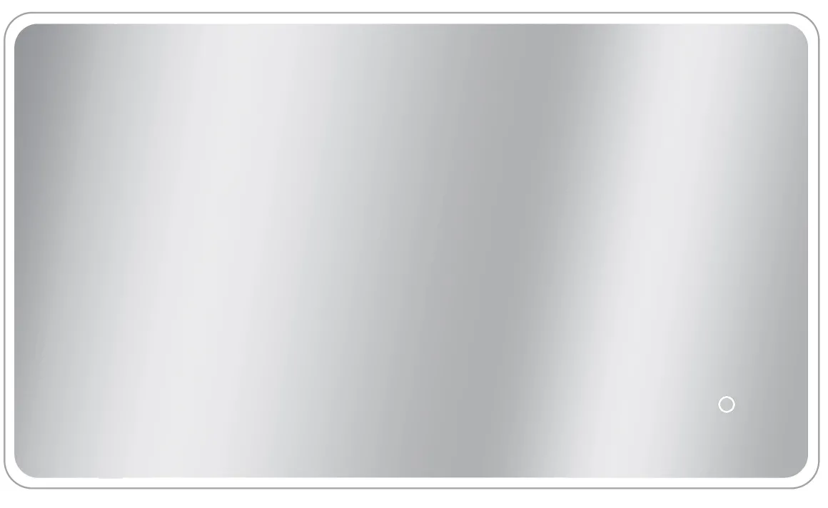 Spiegel Renzo Rechthoek Met Ledverlichting Touch Sensor En Spiegelverwarming 70X120Cm