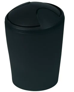 Spirella Afvalbak Move Zwart 5L
