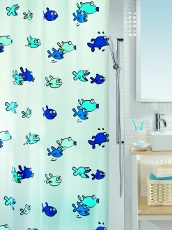 Spirella Douchegordijn Hugo Blauw 180Cm