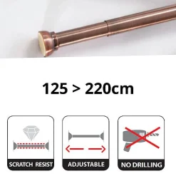 Spirella Douchestang Kreta 125-220Cm Koper