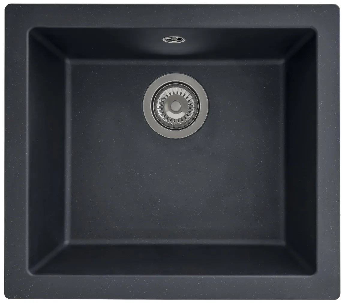 Spoelbak Evo 1 Xl Bak 50X44X19Cm Composiet Zwart