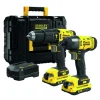 Stanley Fatmax Accuboormachine Met Klopfunctie + Accu Slagschroevendraaier Sfmck465D2T 18V (2 Accu'S)