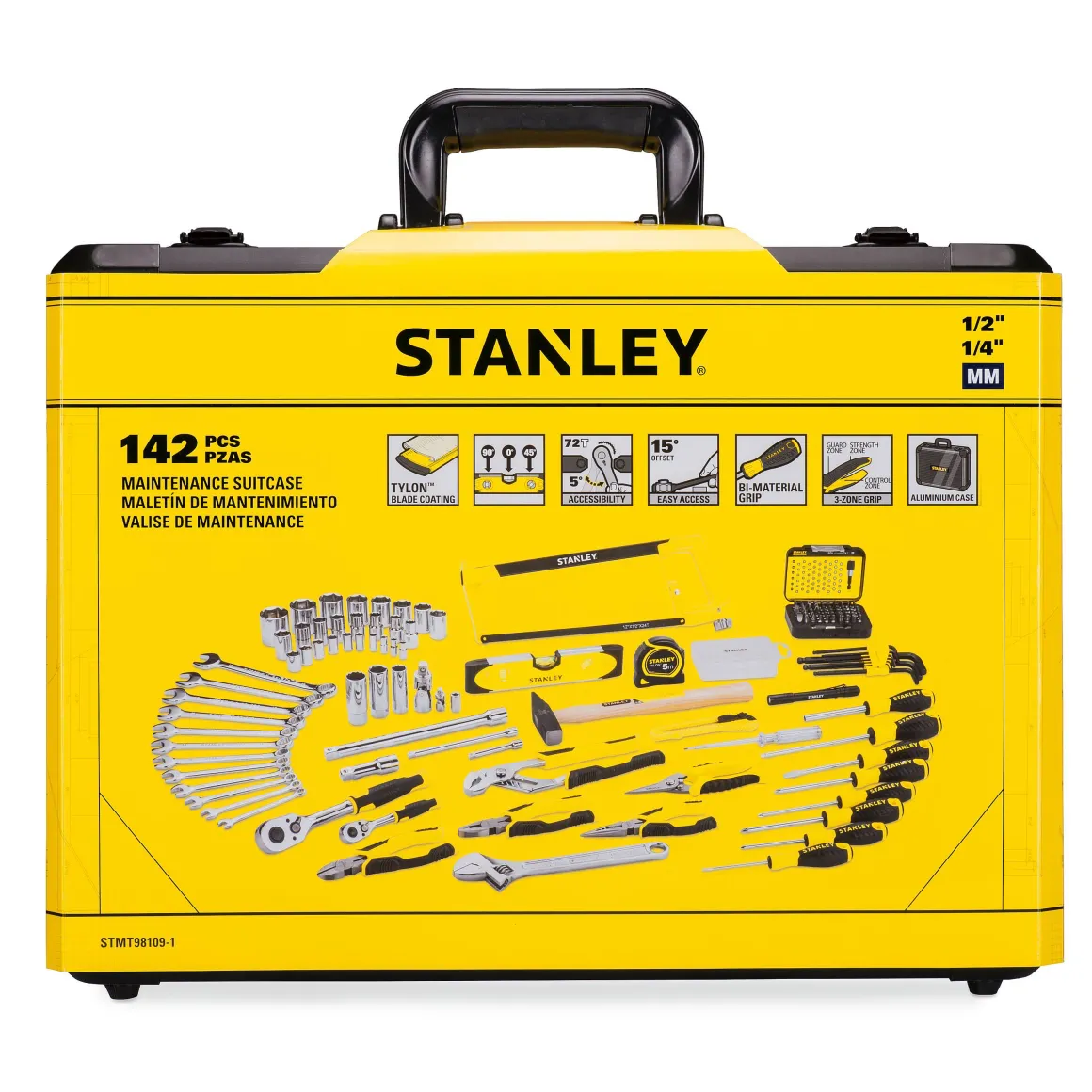 Stanley Gevulde Gereedschapskoffer 142-Delig