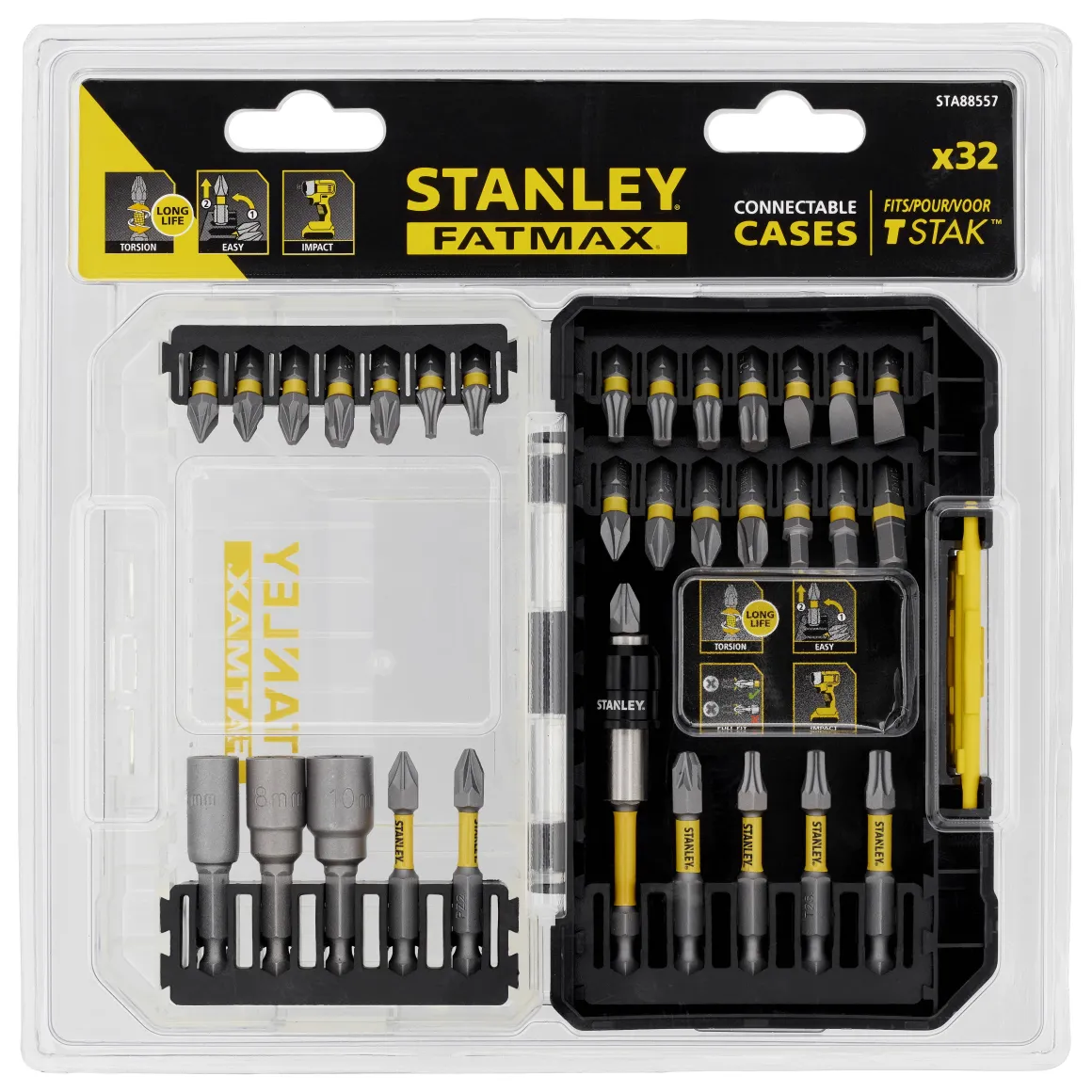 Stanley Schroefbitset 50Mm – 32 Stuks