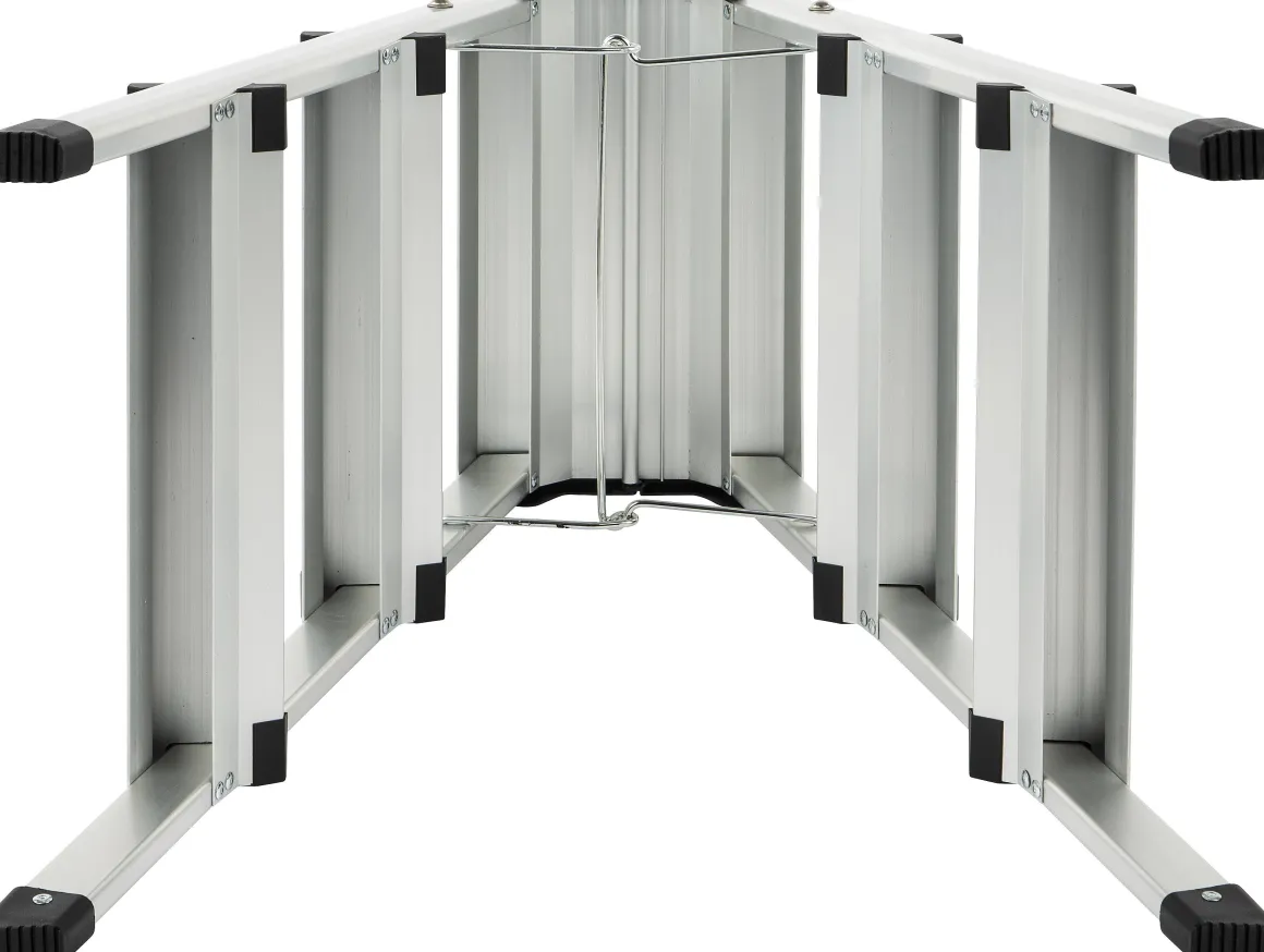 Steppy Huishoudtrap Aluminium Dubbel 3 Treden Platform 31X20 Cm