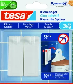 Tesa Powerstrips 77760 Tegel & Metaal Lijm Tab 2 Kg 9 St.