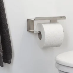 Tiger Toiletrolhouder Colar Met Planchet Rvs Geborsteld