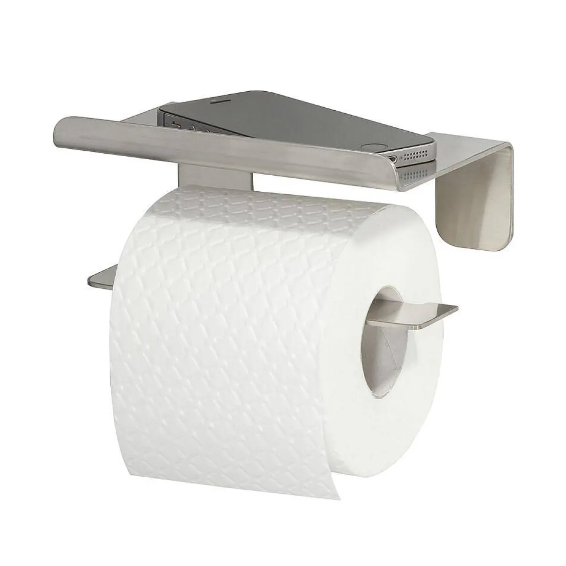 Tiger Toiletrolhouder Colar Met Planchet Rvs Geborsteld