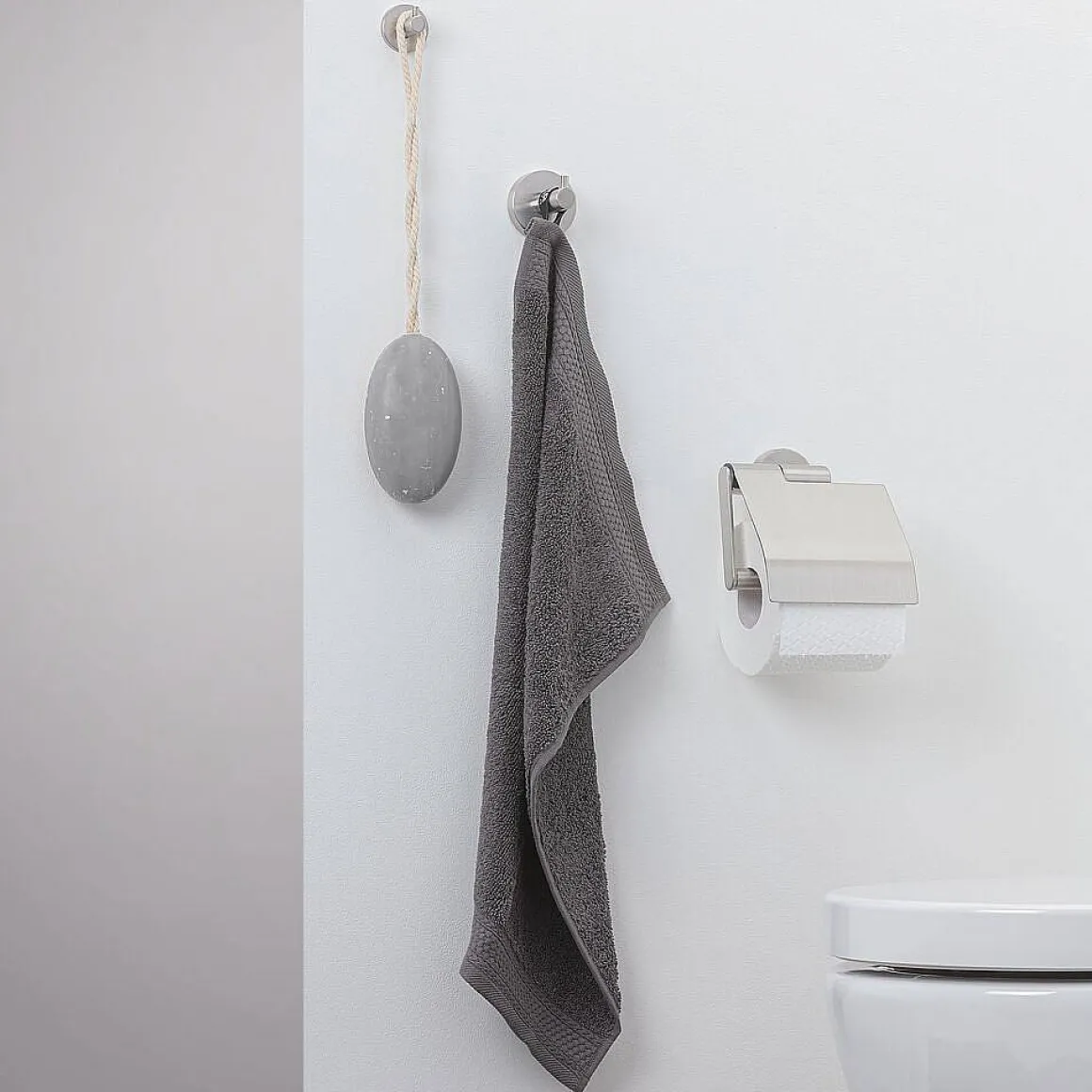Tiger Toiletrolhouder Met Klep Boston Rvs Geborsteld