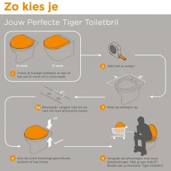 Tiger Toiletzitting Old Wood Comfort Feel Mdf Bruin