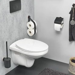 Tiger Urban Toiletrolhouder Met Klep Zwart