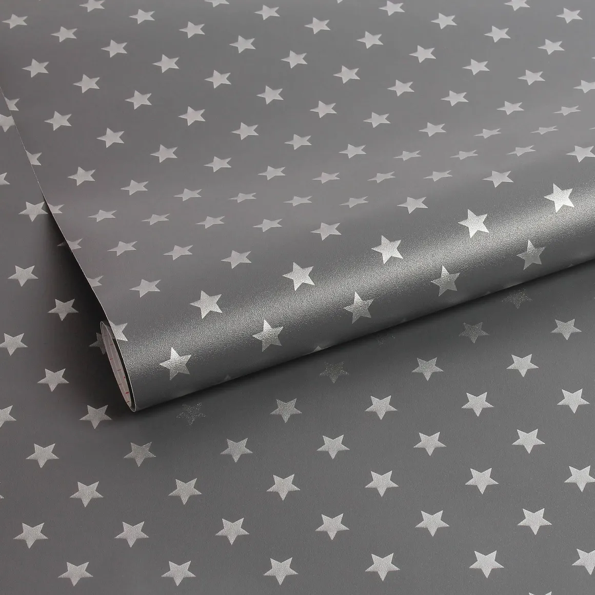 Transform Zelfklevende Decoratiefolie Stars Grijs 45X200Cm
