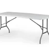 Tuintafel Party Inklapbaar 6 Personen Wit 180X75Cm