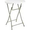 Tuintafel Party Staand Wit O80Cm