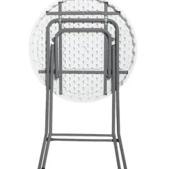 Tuintafel Party Staand Wit O80Cm